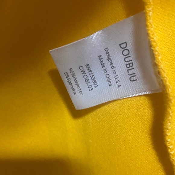 Doublju Women's Yellow Blazer - Picture 4 of 6